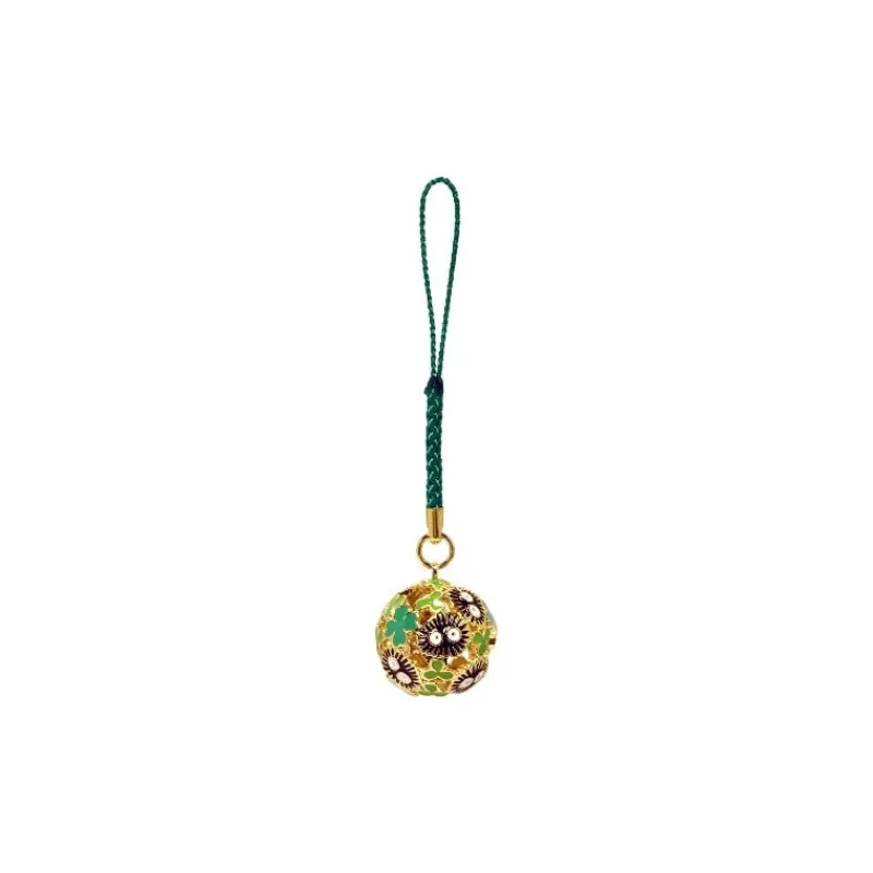 Maison Ghibli Golden Ring Bell Strap Sooot Sprites & Clover - My Neighbor Totoro | Straps