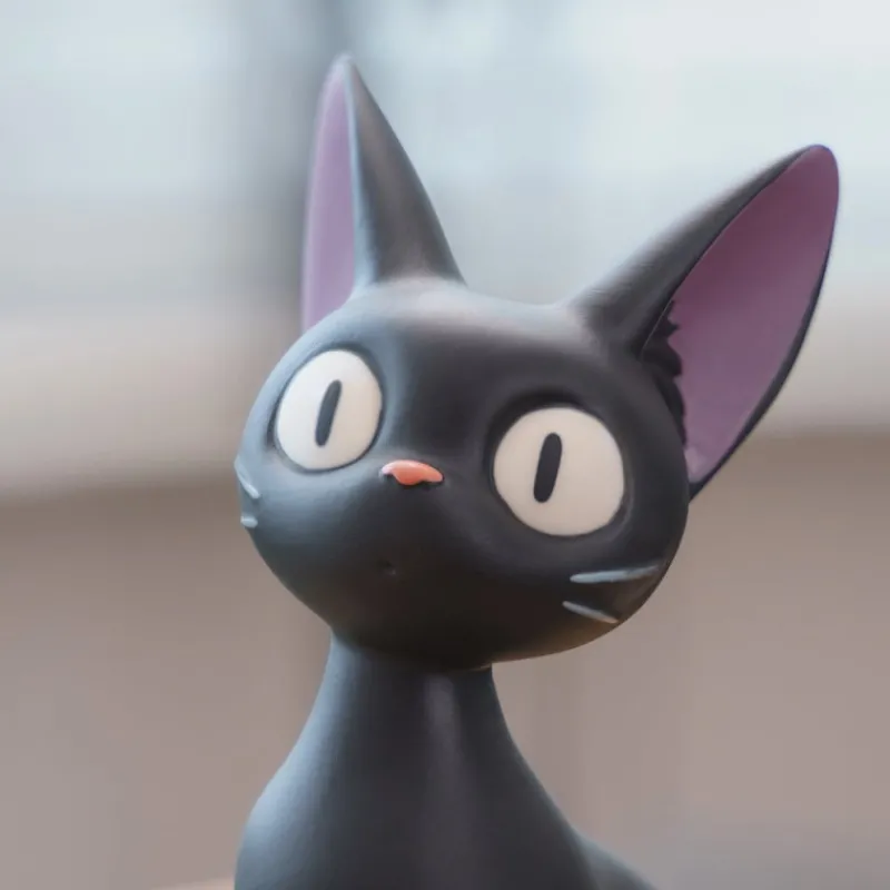 Maison Ghibli Great Musical Statue Jiji and Radio - Kiki'S Delivery Service | Music Boxes | Statues