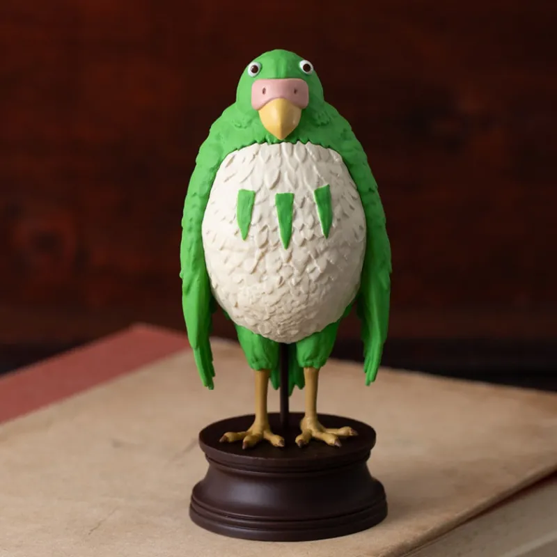 Maison Ghibli Green Parakeet Figurine - The Boy and the Heron | Figurines