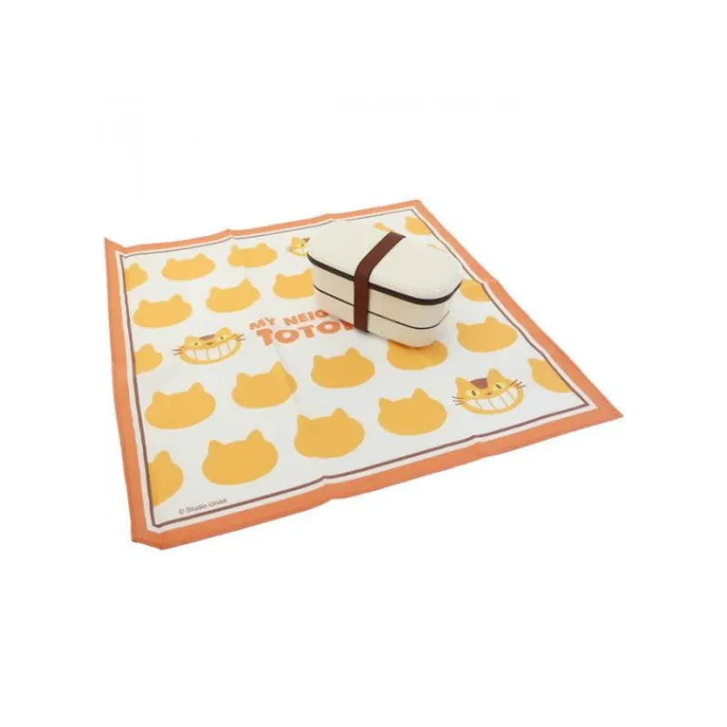 Maison Ghibli Handkerchief Catbus Silhouette 43 x 43 cm - My Neighbor Totoro | Outfits