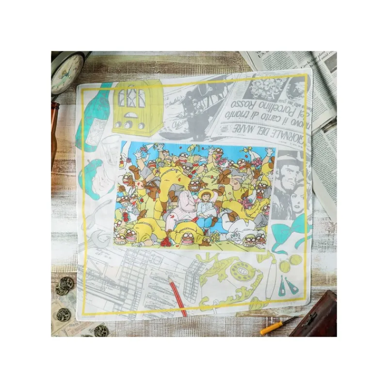 Maison Ghibli Handkerchief Souvenir photo 53x53cm - Porco Rosso | Outfits