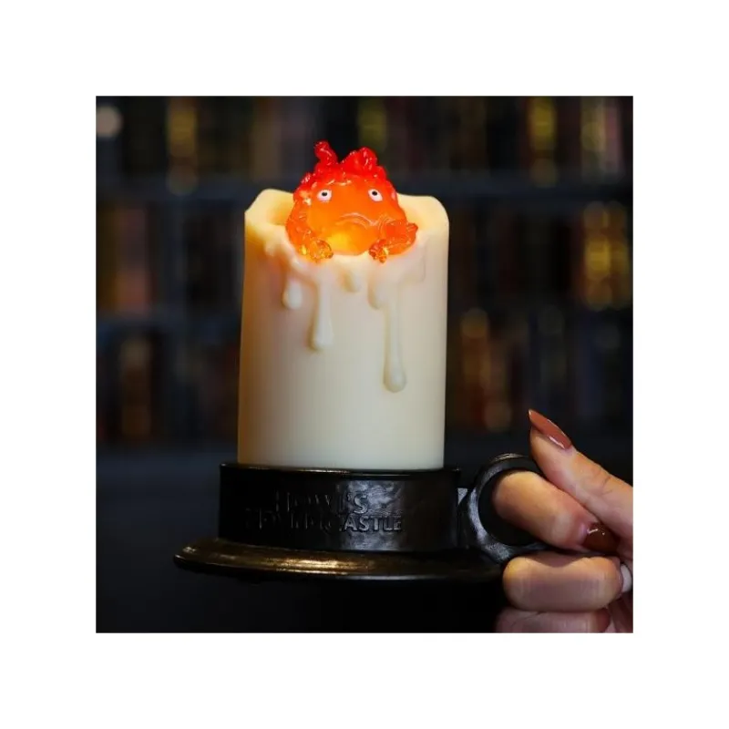 Maison Ghibli Illuminated Calcifer & candle Statue - Howl’s Moving Castle | Statues