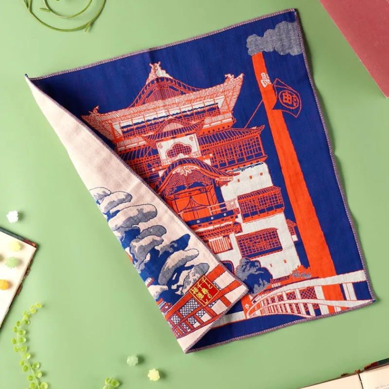 Maison Ghibli Imabari Handkerchief Arubaya’s Palace 40x40 cm - Spirited Away | Outfits