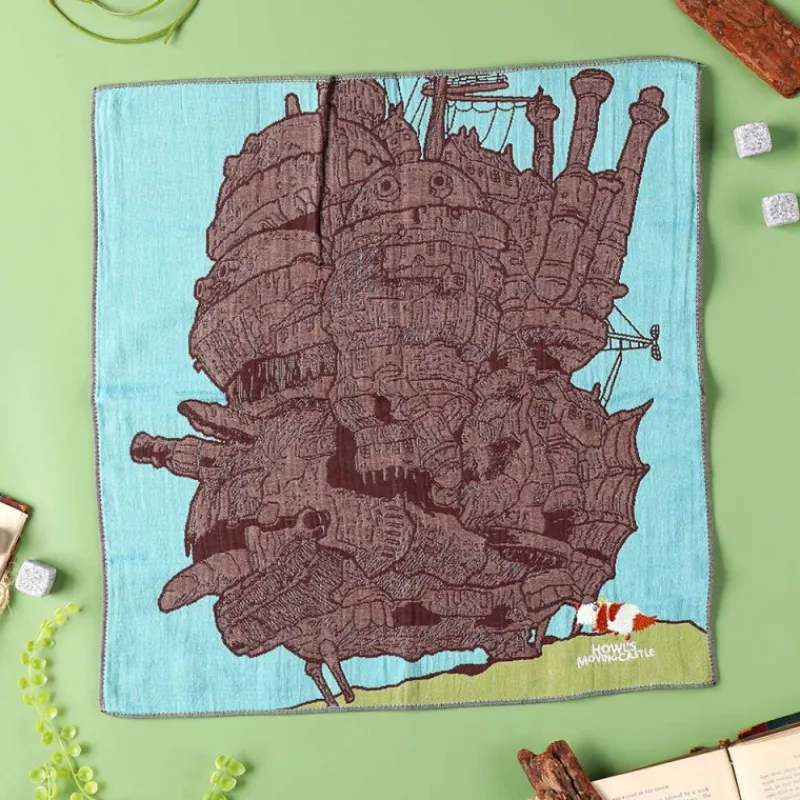 Maison Ghibli Imabari Handkerchief Hauru’s Castle 40x40 cm - Howl's MovingCastle | Outfits