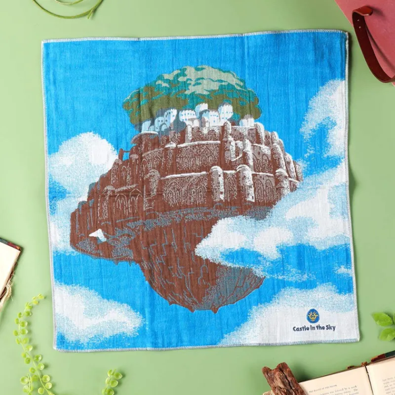 Maison Ghibli Imabari Handkerchief Laputa 40x40 cm - Castle in the Sky | Outfits