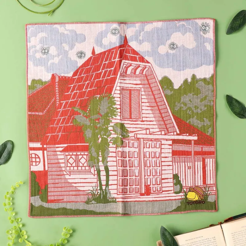 Maison Ghibli Imabari Handkerchief Satsuki & Mei’s house 40x40 cm - My Neighbor Tot | Outfits