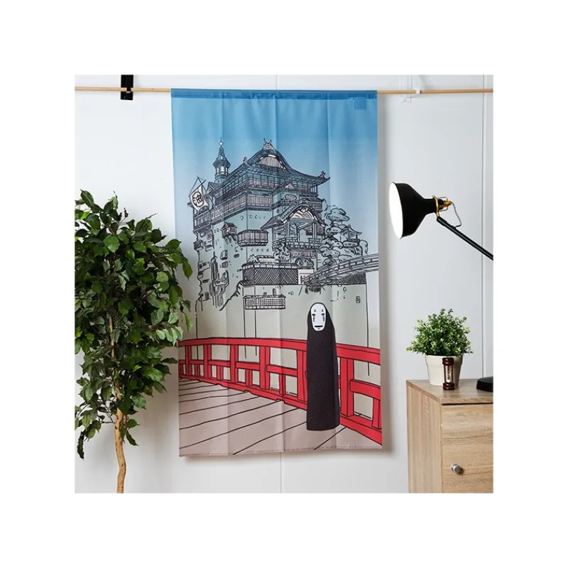 Maison Ghibli Japanese Curtain Aburaya & No Face - Spirited Away | Wall Decoration