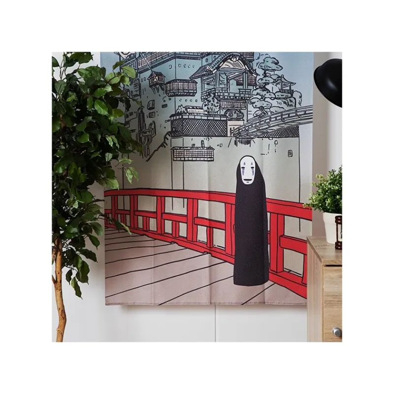 Maison Ghibli Japanese Curtain Aburaya & No Face - Spirited Away | Wall Decoration