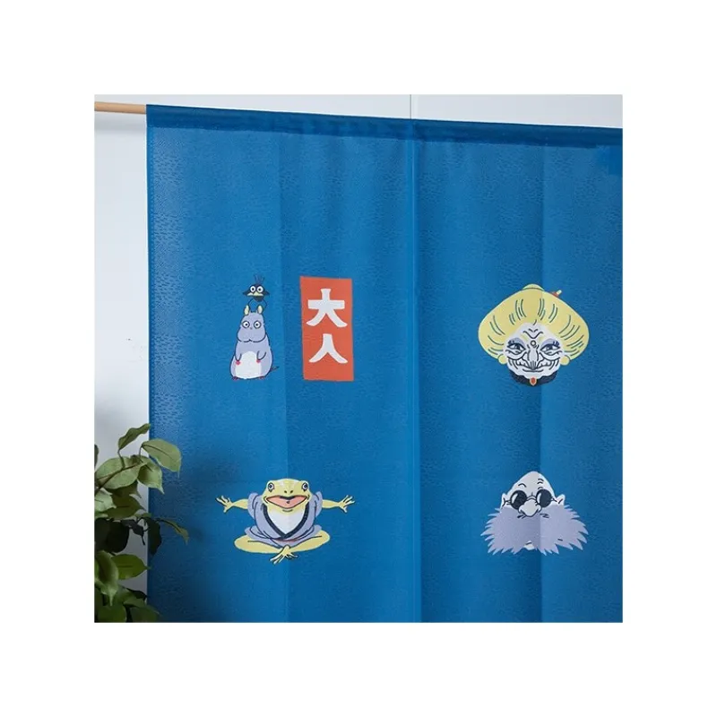 Maison Ghibli Japanese Curtain Kichijo Blue - Spirited Away | Wall Decoration