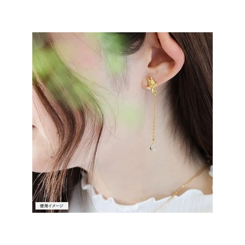 Maison Ghibli Jewel Earring Totoro White Drop - My Neighbor Totoro | Jewellery