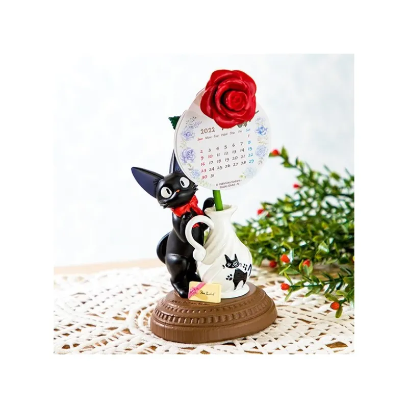 Maison Ghibli Jiji and rose calendar statue - Kiki's Delivery Service | Statues