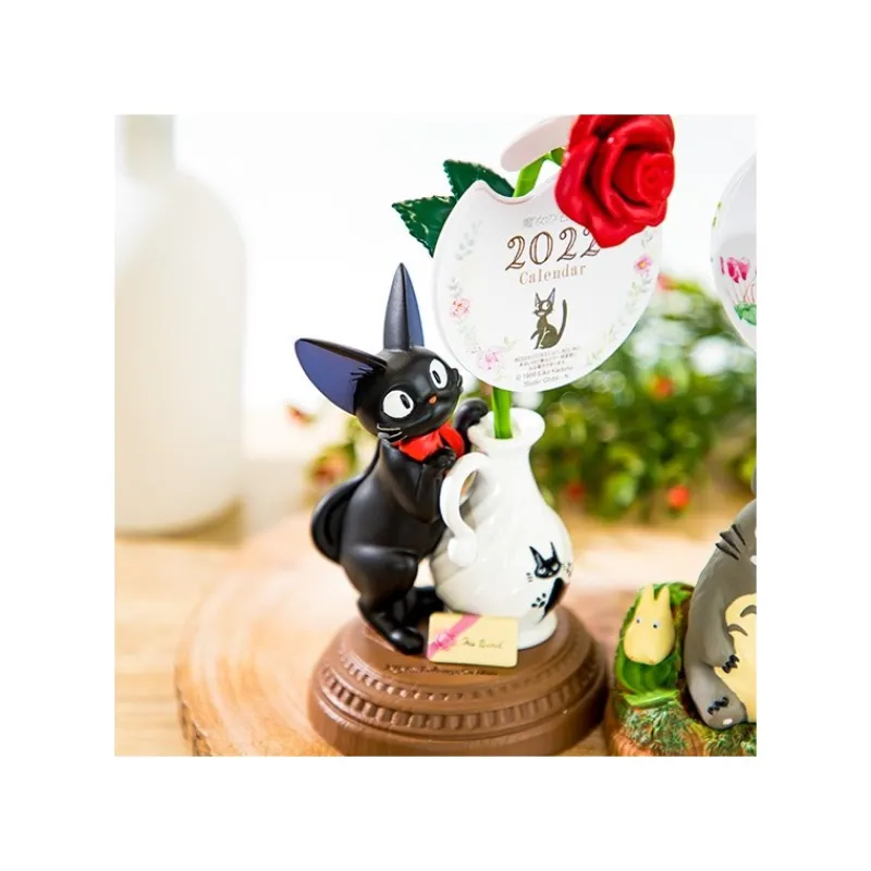 Maison Ghibli Jiji and rose calendar statue - Kiki's Delivery Service | Statues