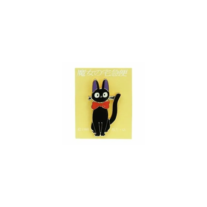 Maison Ghibli Jiji Ribbon Label Pin - Kiki's Delivery Service | Pins