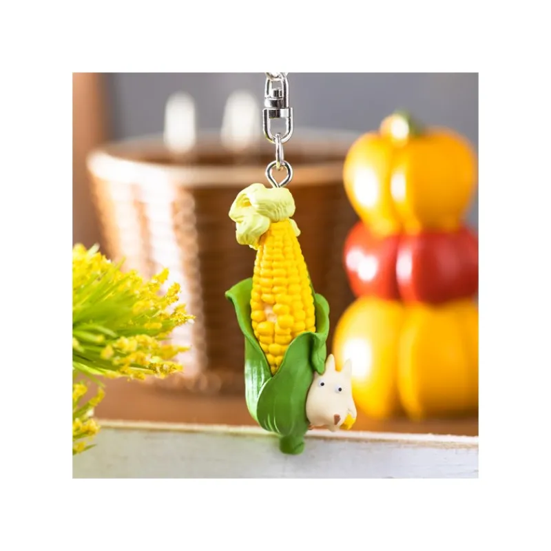 Maison Ghibli Keychain Soot Sprite in corn with Totoro - My Neighbor Totoro | Keychains