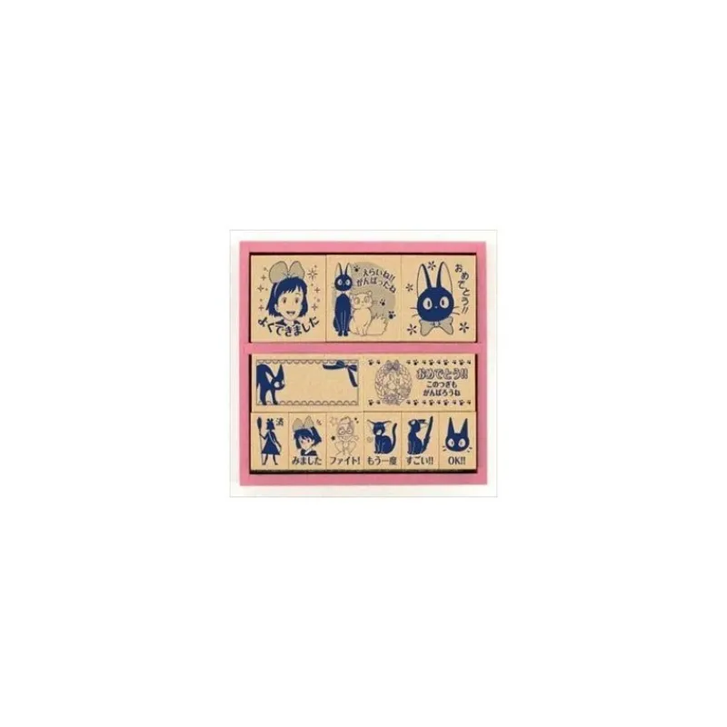 Maison Ghibli Kiki and Jiji Wood Stamp Blue - Kiki'S Delivery Service | Small Equipment