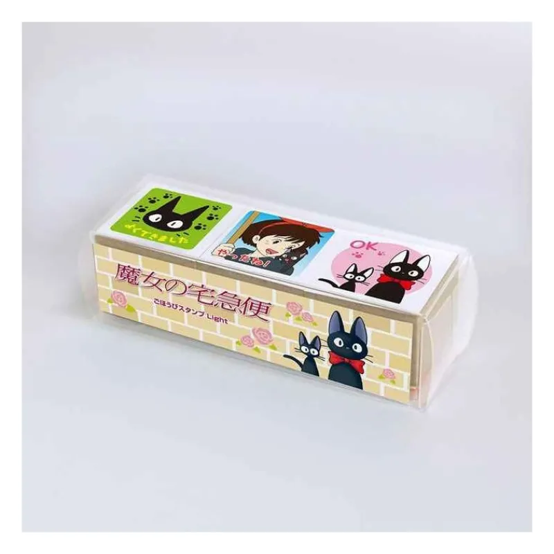 Maison Ghibli Kiki and Jiji Wood Stamp Cubes - Kiki'S Delivery Service | Small Equipment