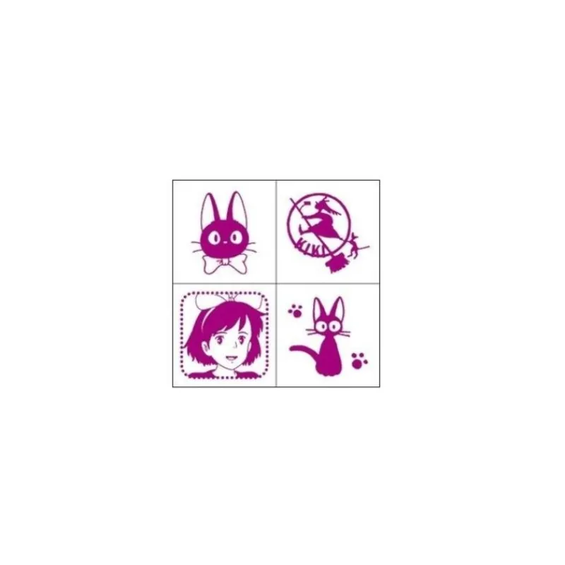 Maison Ghibli Kiki Mini Stamp Set Purple - Kiki'S Delivery Service | Small Equipment