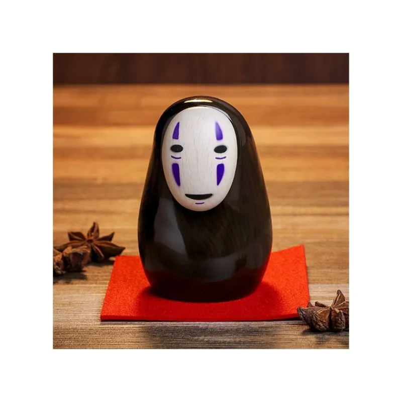 Maison Ghibli Laquered Wood No Face Statue - Spirited Away | Statues