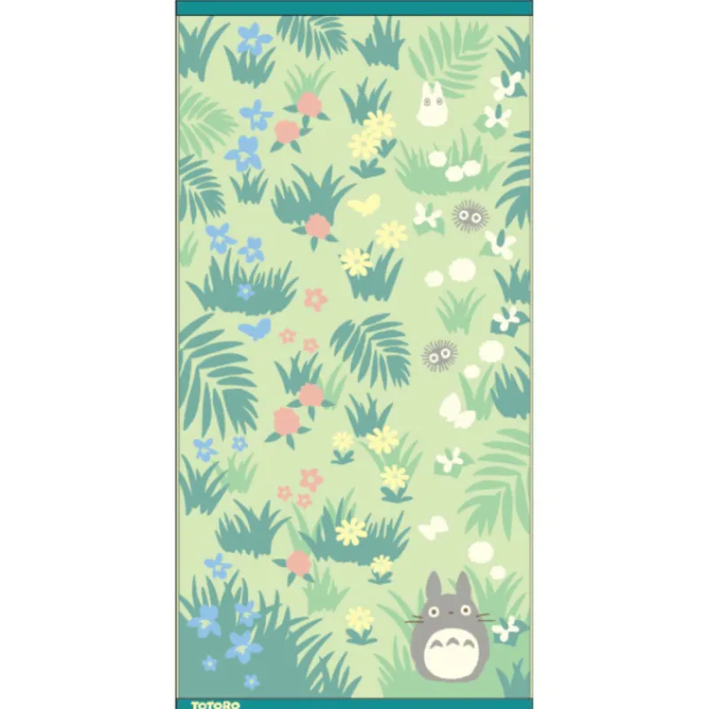 Maison Ghibli Large Bath Towel Totoro & Butterfly 60x120 cm - My Neighbor Totoro | Household Linen