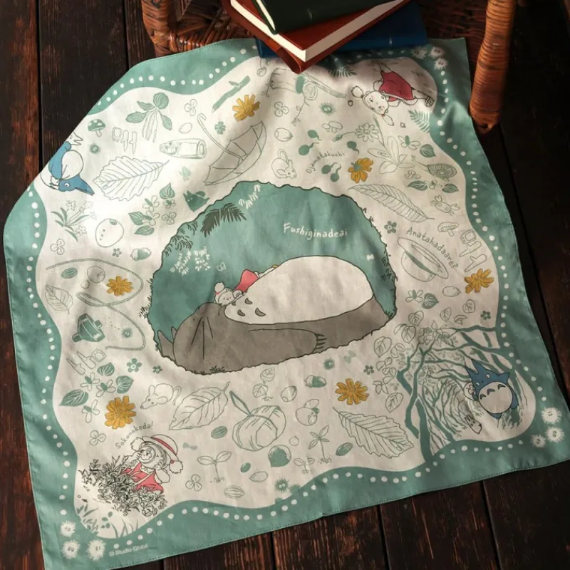 Maison Ghibli Large handkerchief Mysterious encounter 53x53 cm - My Neighbour Totor | Outfits