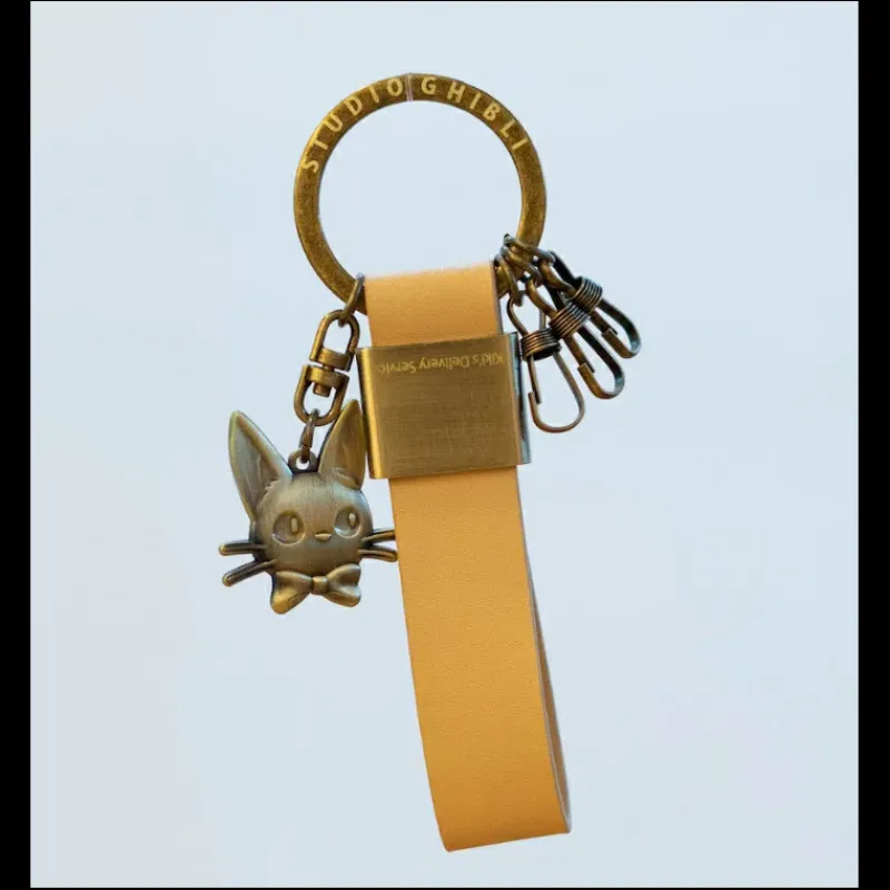 Maison Ghibli Leather Key Chain Jiji- Kiki's Delivery Service | Keychains
