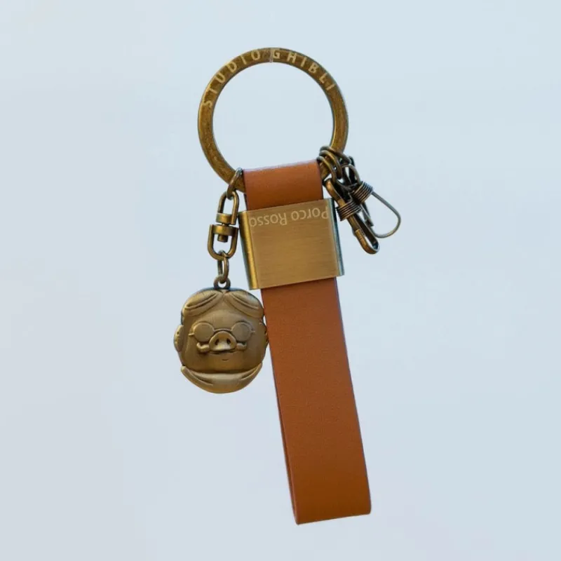 Maison Ghibli Leather Key Chain Marco - Porco Rosso | Keychains