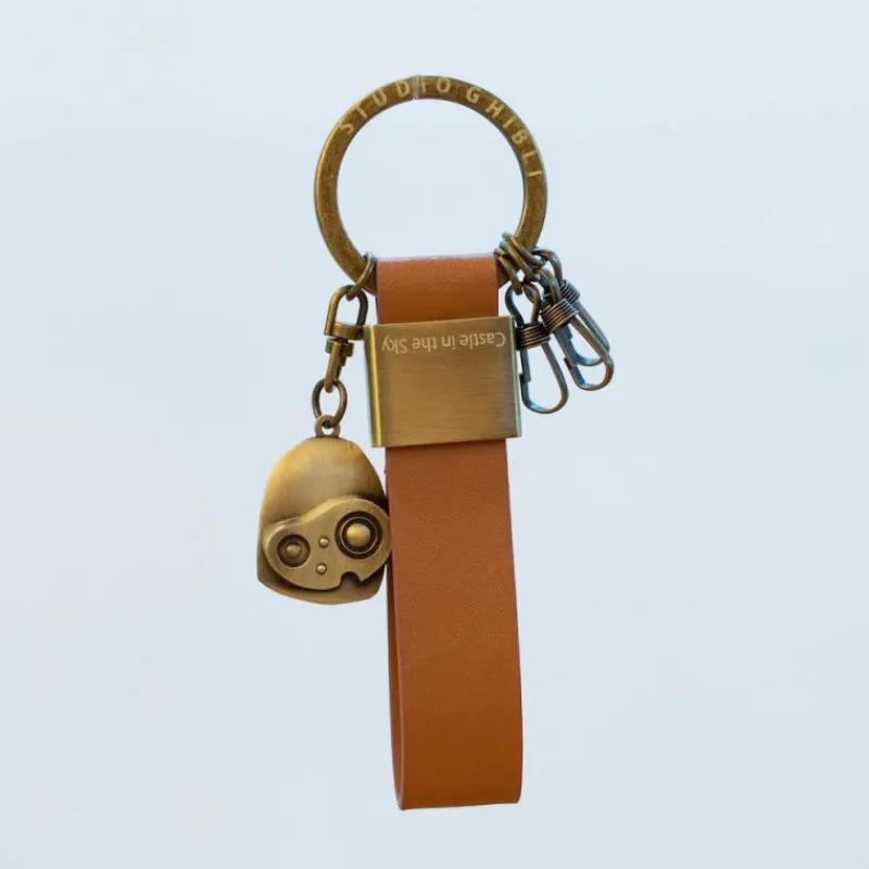 Maison Ghibli Leather Key Chain Robot - Castle in the Sky | Keychains