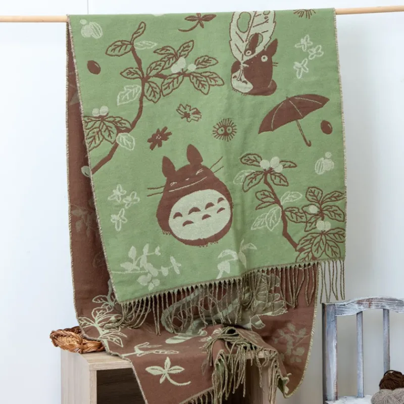 Maison Ghibli Light Green Stole Totoro & Catbus - My Neighbor Totoro | Outfits