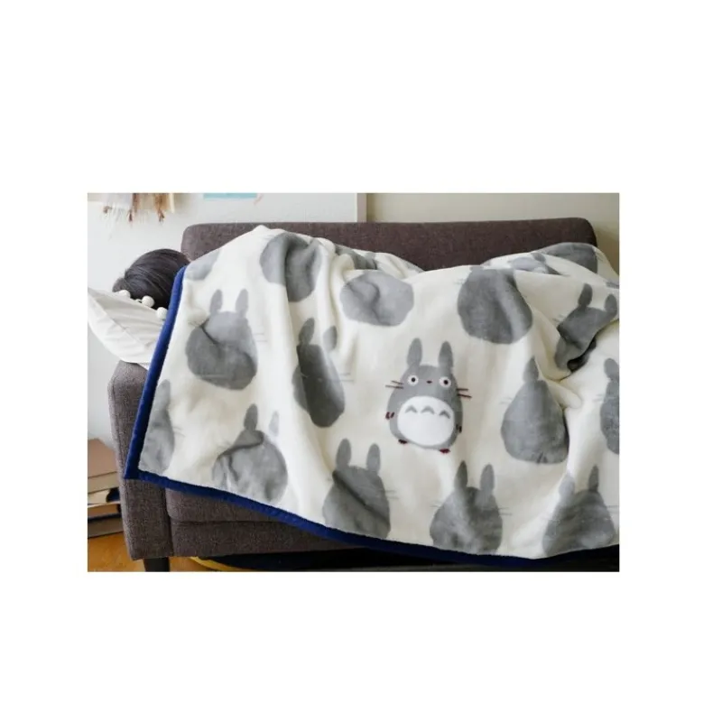 Maison Ghibli Long blanket Big Totoro Silhouette 200x140 cm - My Neighbor Totoro | Household Linen