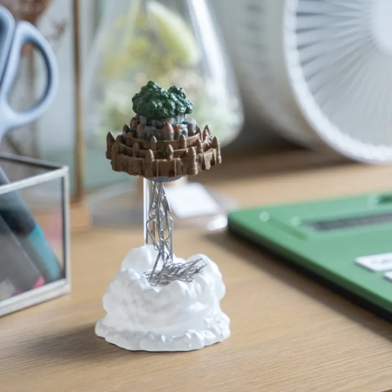 Maison Ghibli Magnetic Paper Clip Holder Flying Castle - Castle in the Sky | Statues