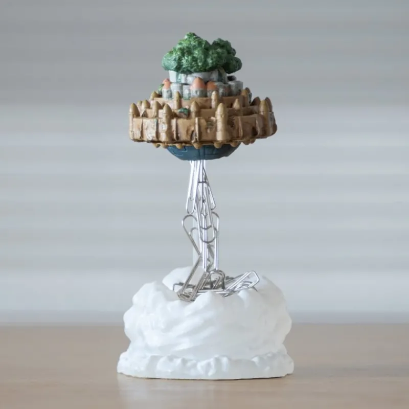 Maison Ghibli Magnetic Paper Clip Holder Flying Castle - Castle in the Sky | Statues