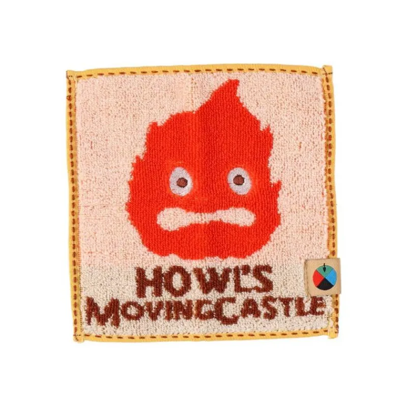 Maison Ghibli Mame Mini Towel Calcifer 15x15 cm  - Howl's Moving Castle | Household Linen