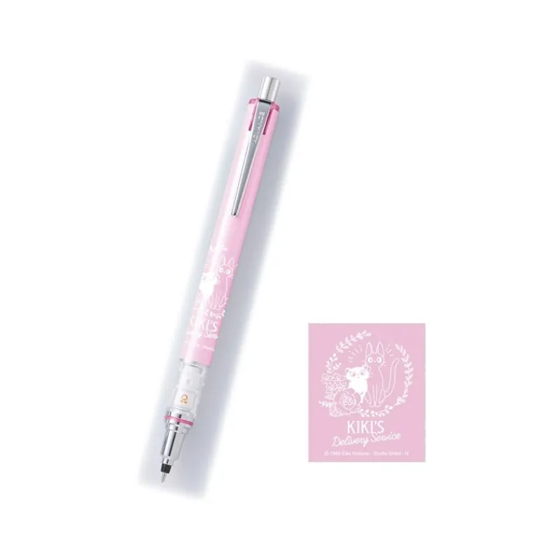 Maison Ghibli Mechanical Pencil Pink Jiji & Lily 0,3mm - Kiki's Delivery Service | Writing