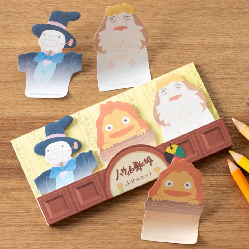 Maison Ghibli Memo Set Calcifer, Heen & Navet - Howl's Moving Castle | Small Equipment