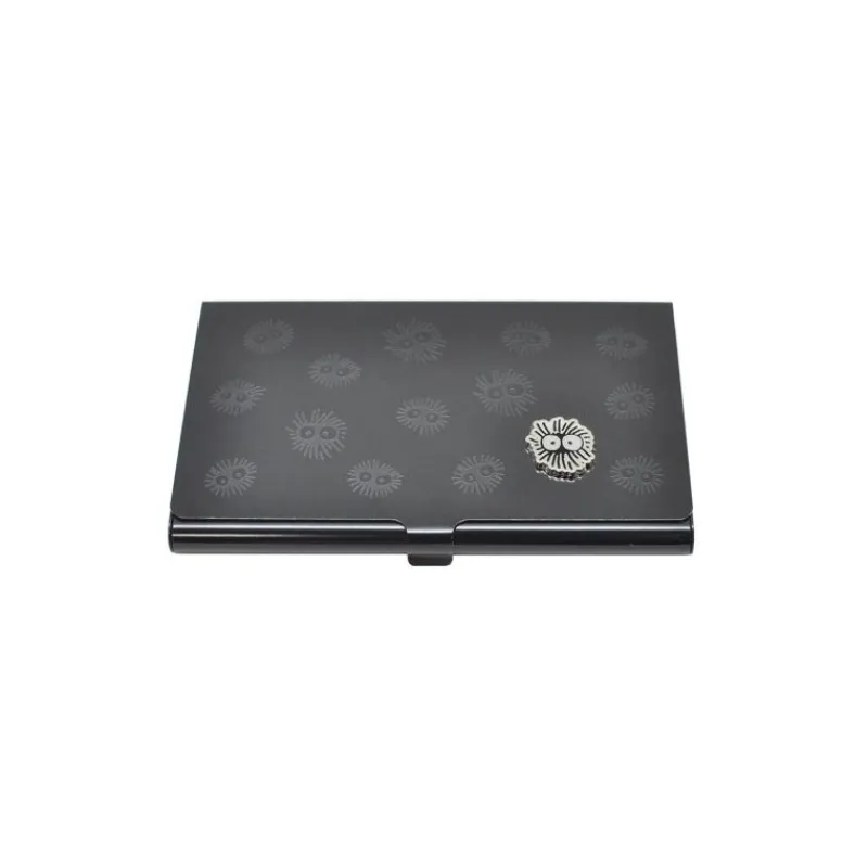 Maison Ghibli Metal Card Case Kurosuke smoky gray - My Neighbor Totoro | Accessories