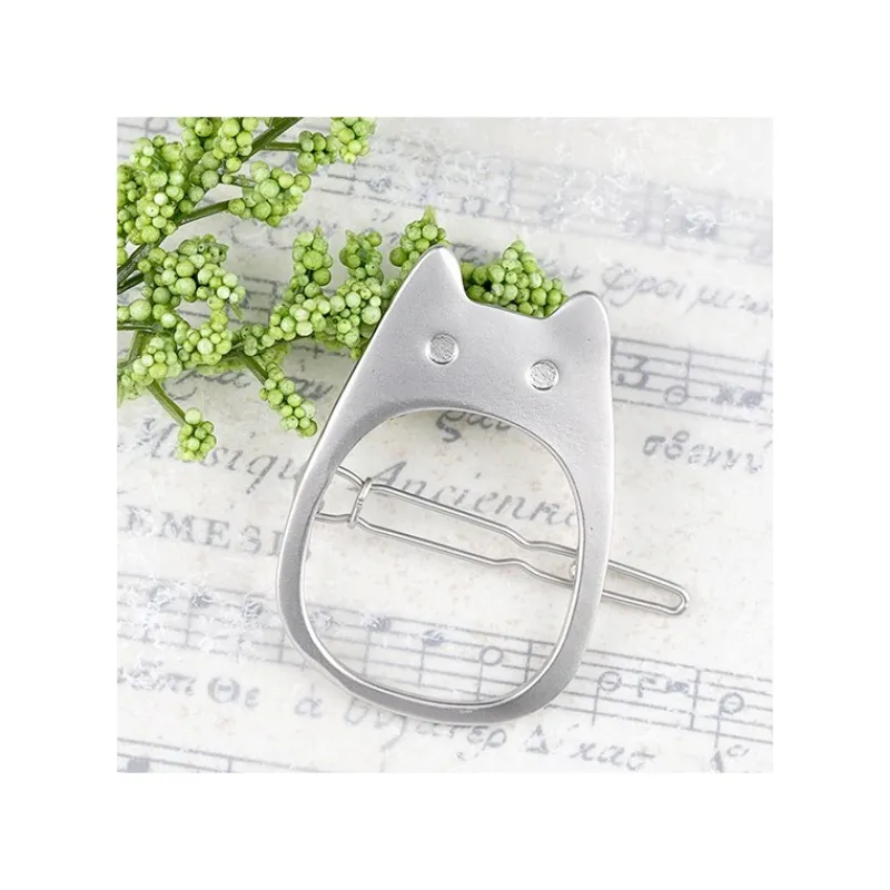 Maison Ghibli Metal Hair Clip White Totoro - My Neighbor Totoro | Jewellery