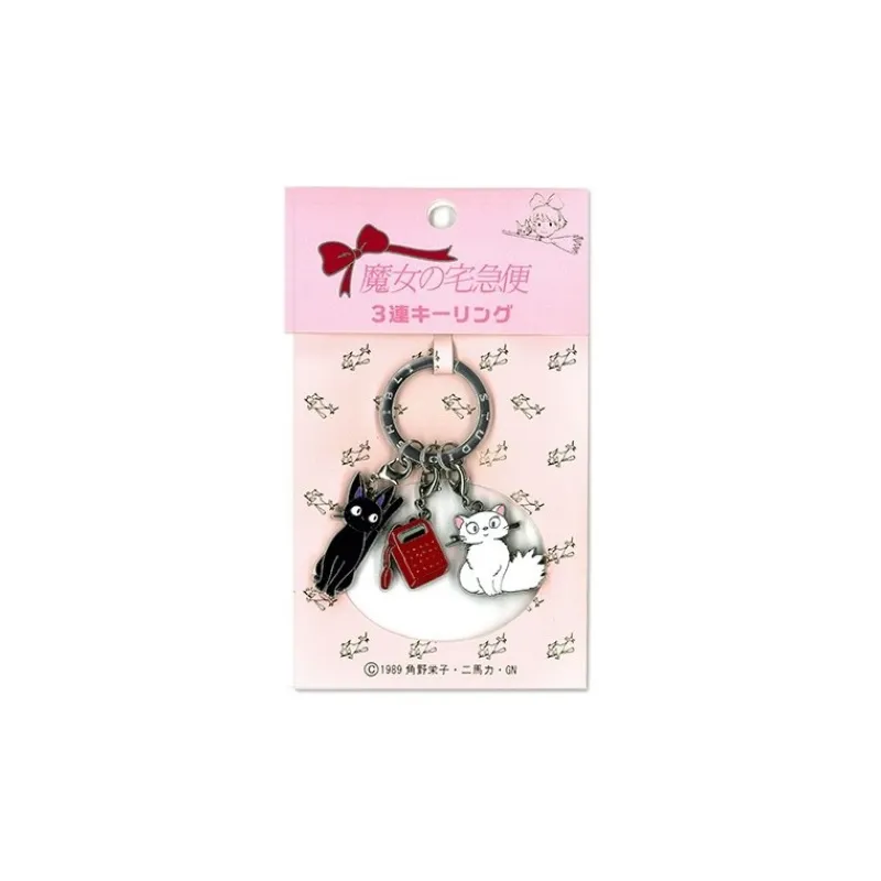 Maison Ghibli Metal Key Chain Kiki 3 characters - Kiki'S Delivery Service | Keychains