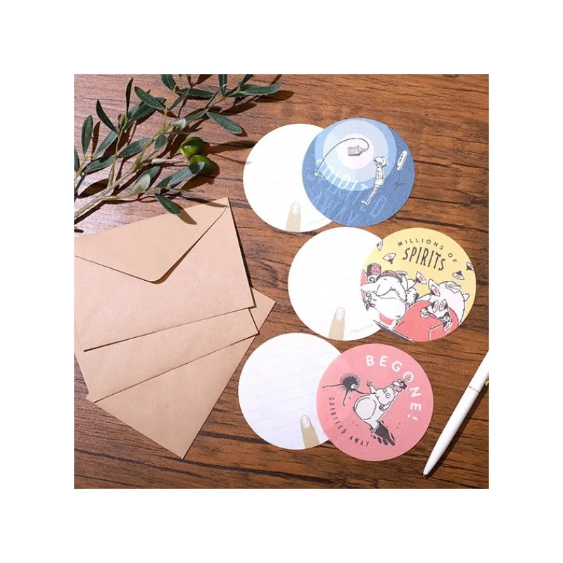 Maison Ghibli Mini Letter Set Pastels - Spirited Away | Postcards And Letter Papers