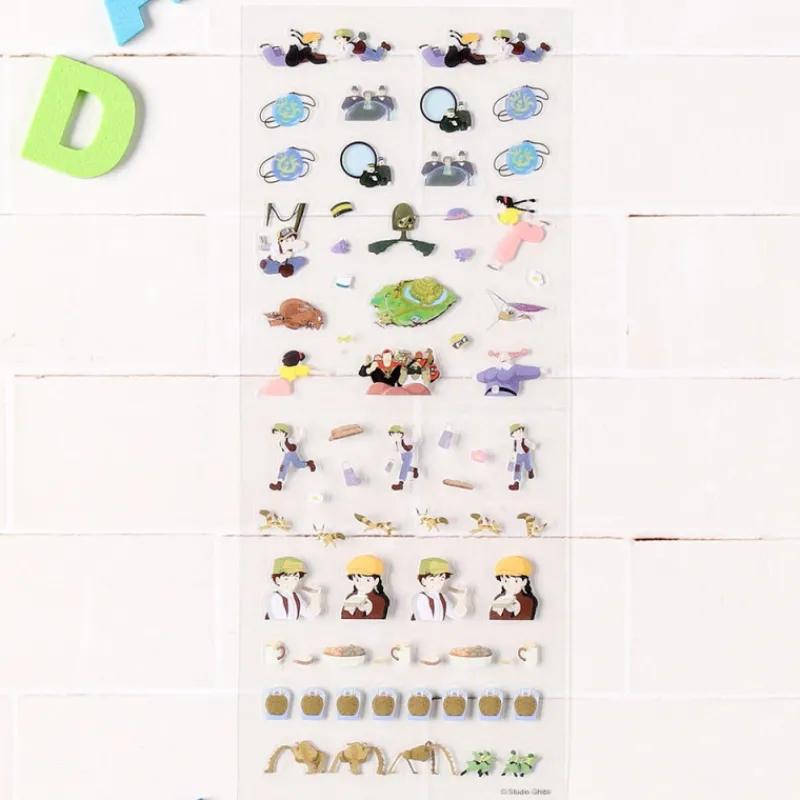 Maison Ghibli Mini Schedule Stickers Collection 1 - Castle in the Sky | Small Equipment