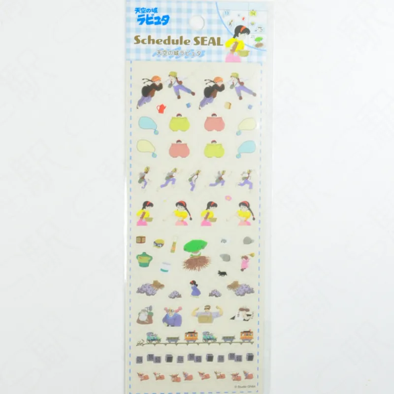 Maison Ghibli Mini Schedule Stickers Collection 2 - Castle in the Sky | Small Equipment