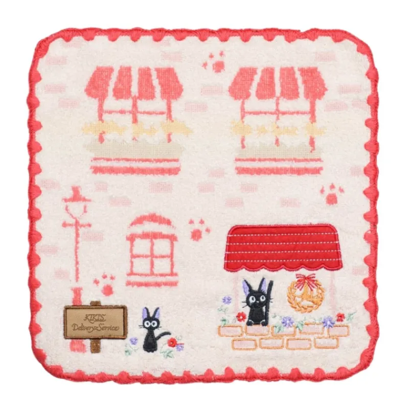 Maison Ghibli Mini Towel Jiji Shop window 25x25 cm - Kiki's Delivery Service | Household Linen