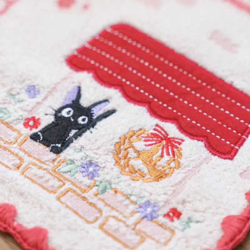 Maison Ghibli Mini Towel Jiji Shop window 25x25 cm - Kiki's Delivery Service | Household Linen