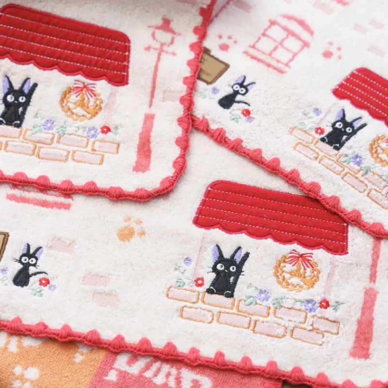Maison Ghibli Mini Towel Jiji Shop window 25x25 cm - Kiki's Delivery Service | Household Linen