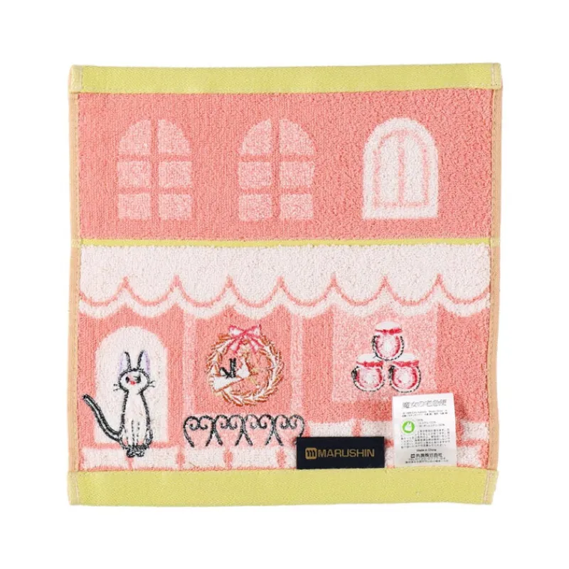 Maison Ghibli Mini Towel Jiji Street corner 25x25 cm - Kiki's Delivery Service | Household Linen