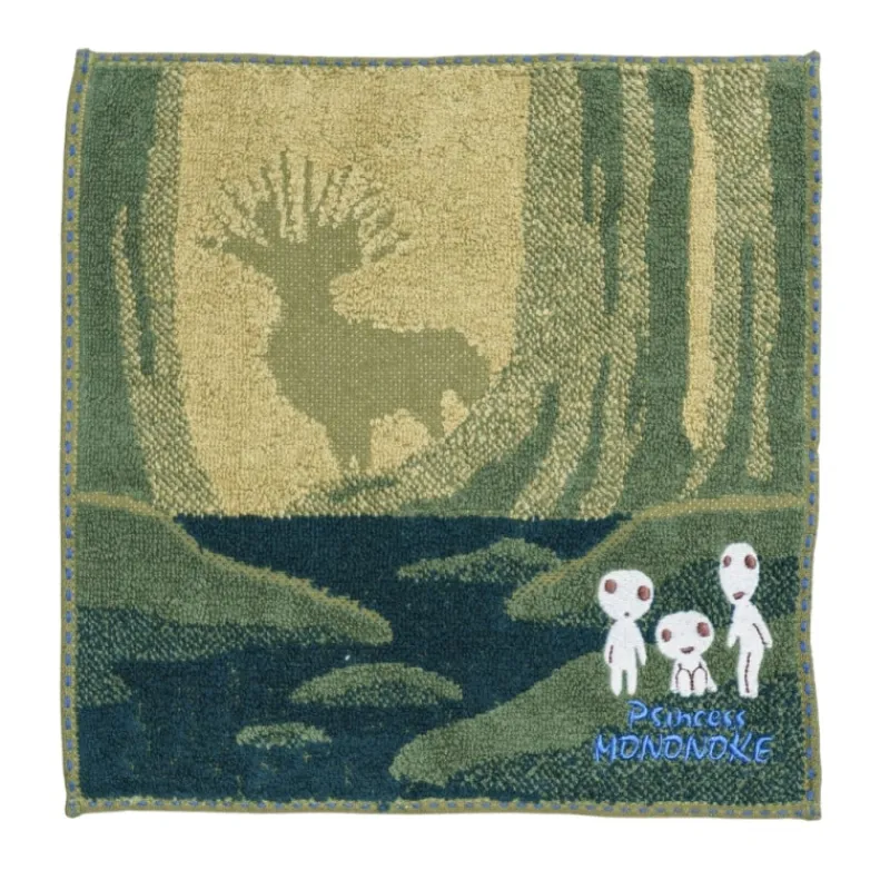 Maison Ghibli Mini Towel Shadow of the Deer God 25x25 cm - Princess Mononoke | Household Linen