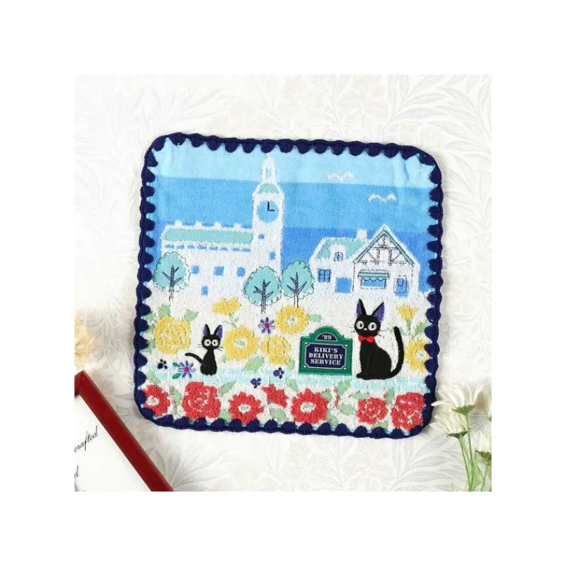 Maison Ghibli Mini Towel Streets of Paris 25x25 cm - Kiki's Delivery Service | Household Linen