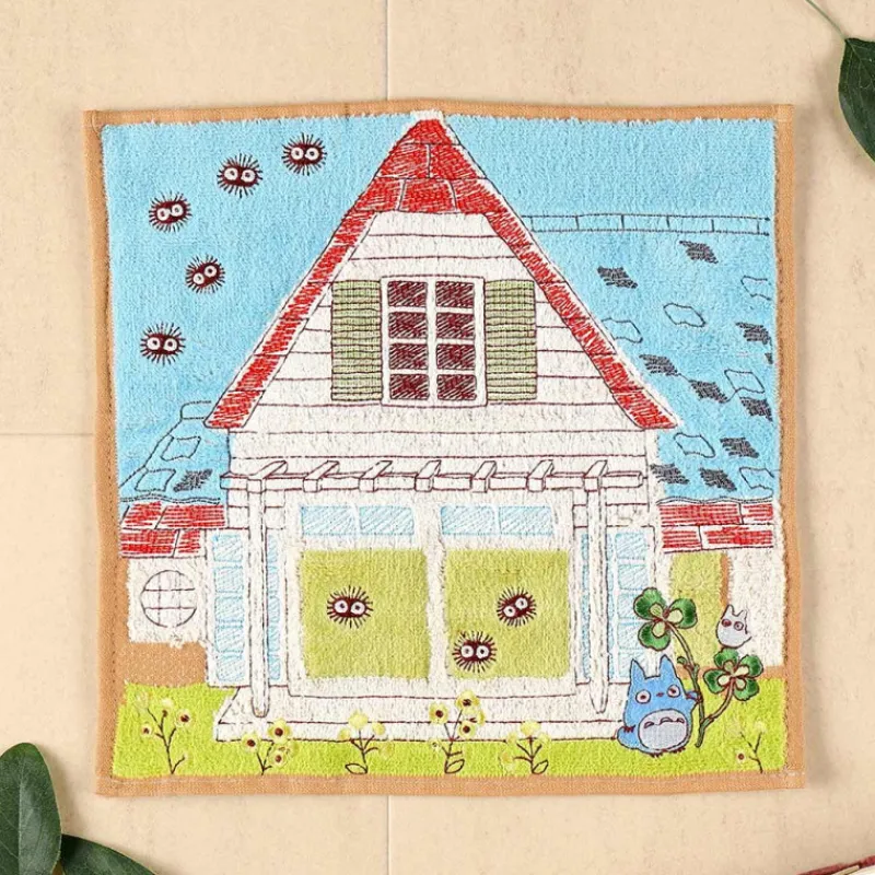 Maison Ghibli Mini Towel Totoro & Kusakabe House 25x25 cm - My Neighbor Totoro | Household Linen