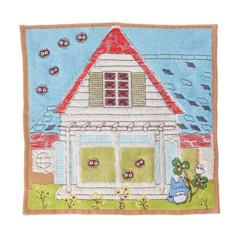 Maison Ghibli Mini Towel Totoro & Kusakabe House 25x25 cm - My Neighbor Totoro | Household Linen
