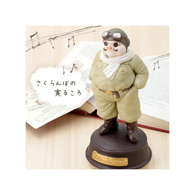 Maison Ghibli Music Box Marco in flying suit - Porco Rosso | Music Boxes