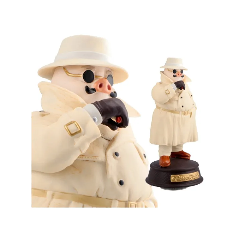 Maison Ghibli Music Box Marco in trench coat - Porco Rosso | Music Boxes